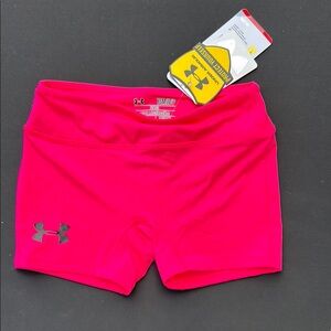 Under Armour Youth Small Bright Pink Athletic Shorts